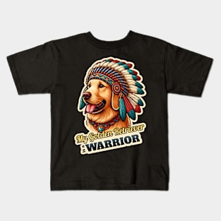 Golden Retriever Indian 2 Kids T-Shirt